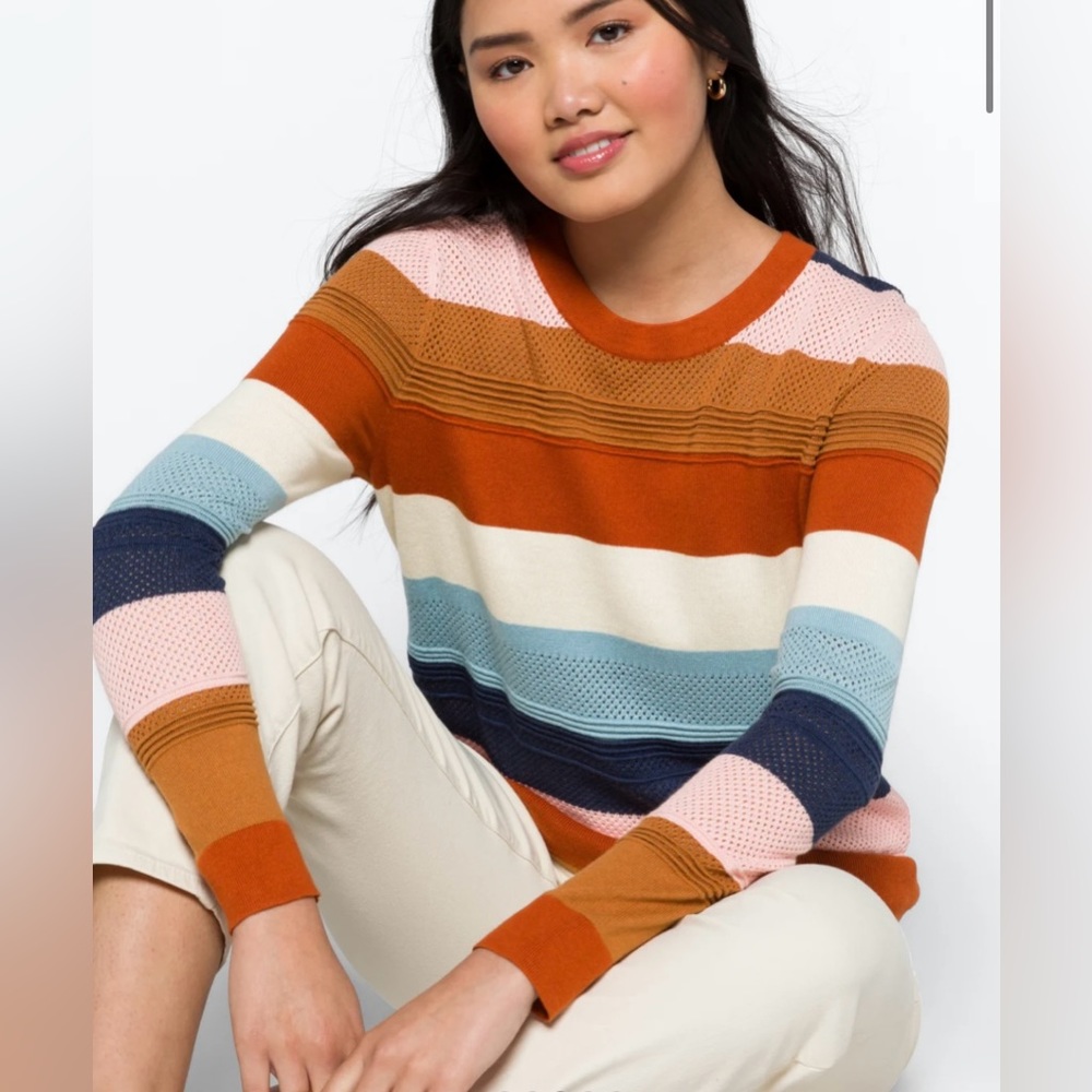 Market & Spruce Medium Rowan Sweater Striped